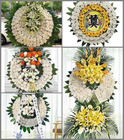 广东揭阳市普宁市赤岗镇五福屿村花圈速递