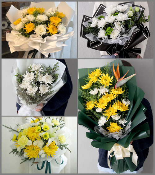广东揭阳市普宁市赤岗镇五福屿村白事花束代送